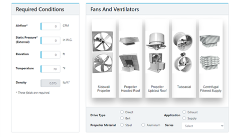 Ventilation System Design + Fan Selector Software